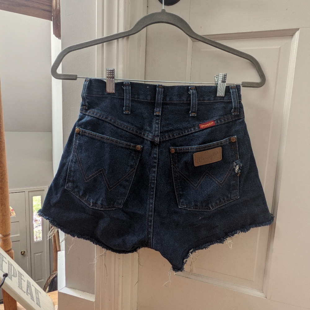 High waist denim shorts